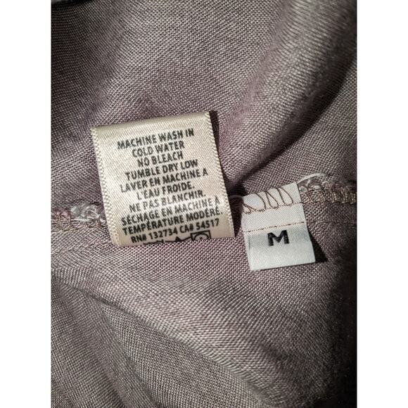 Cloth & Stone Henley Long Sleeve Shirt Top Womens Medium Dusty Lavender Everyday - Picture 11 of 12